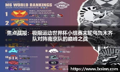 焦点战报：极限运动世界杯小组赛末轮乌鲁木齐队对阵南京队的巅峰之战