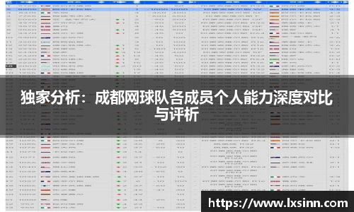 独家分析：成都网球队各成员个人能力深度对比与评析